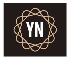 YN Initial Logo for your startup venture