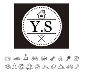 YS Initial Logo for your startup venture