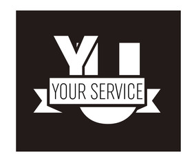 YU Initial Logo for your startup venture