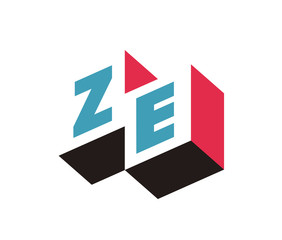 ZE Initial Logo for your startup venture