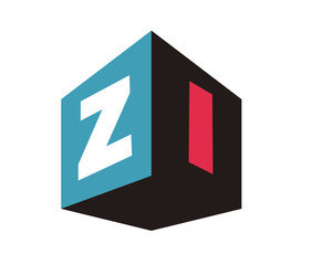 Fototapeta premium ZI Initial Logo for your startup venture