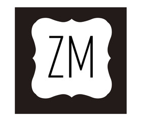 ZM Initial Logo for your startup venture