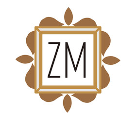 ZM Initial Logo for your startup venture