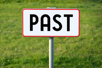 Past signpost