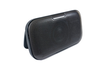 Naklejka premium Bluetooth speaker isolated on white background