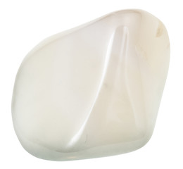 pebble of white Agate gemstone from India