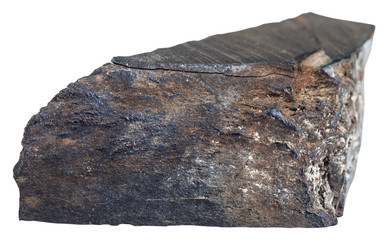 piece of raw Jet (lignite, brown coal) gemstone