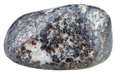pebble of Magnetite gemstone isolated