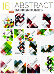 Obraz premium Collection of abstract backgrounds