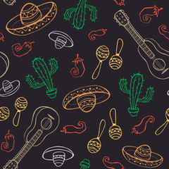 mexican seamless backround