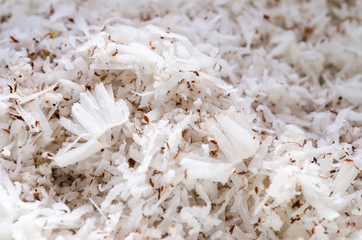 Freshly grated coconut