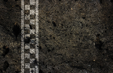 Crack finish line racing background