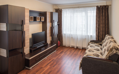 Interior in modern flat.