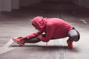 Fitness Sporty Exercising Active Woman