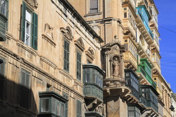Fototapeta na wymiar Street in Valletta, Malta