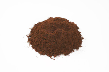 heap of ground coffee
