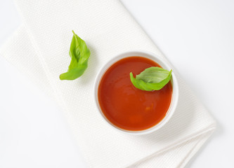 bowl of tomato soup