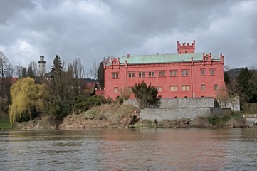 Castle Klasterec nad Ohri in west Bohemia, Czech republic