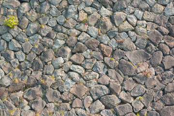 Stone wall texture patterns background.