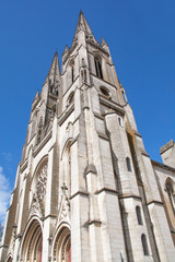 Fototapeta premium Niort. L'église saint André. Deux Sèvres, Poitou Charentes