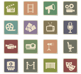 cinema icon set
