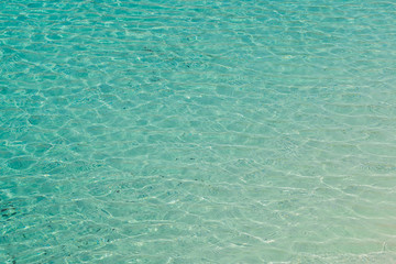 Blue water surface texture background.