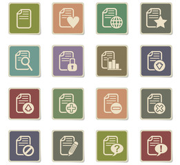 document icon set