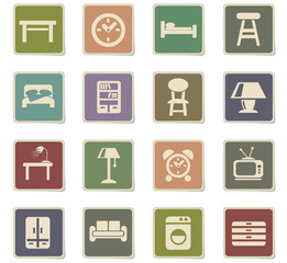 furniture icon set