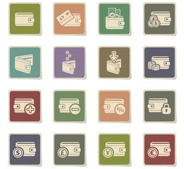 set of money icons