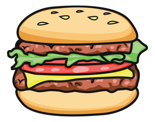 burger and fries clipart restaurant