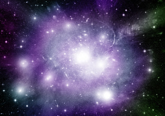 Fototapeta premium galaxy in a free space