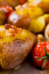 Homemade baked potato