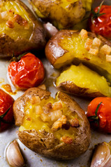 Homemade baked potato