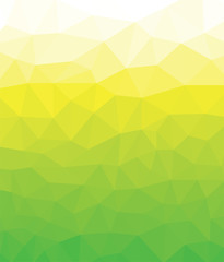 Green yellow  polygonal mosaic background. Vector illustration