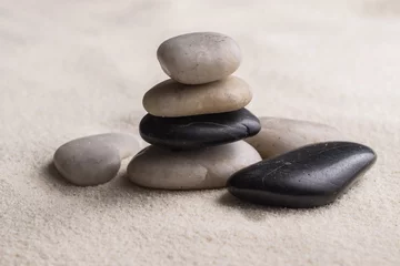Fotobehang Zen Stenen zen stones  on the sand  © Pavel Timofeev