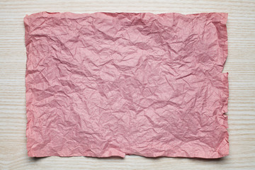 Obraz premium pink paper card on beige background