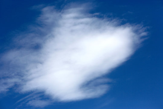 cloud in blue sky at summer