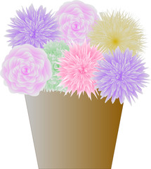 ваза с цветами