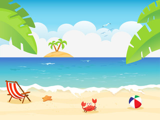 Summer Background Illustration