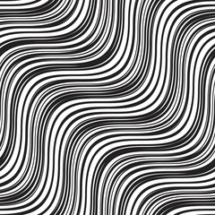 Vector seamless texture. Modern geometric background. The pattern of abstract waves.