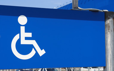 Parking for disabled persons sign