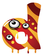 Halloween characters and buttons