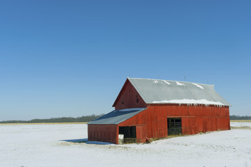 Winter Barn