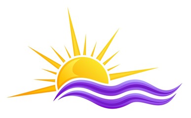 Logo sun and sea. 
