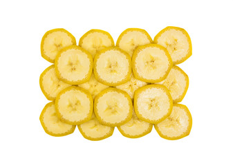 Image cut banana disks