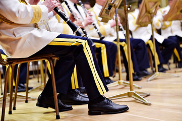 Military orchestra uniforms