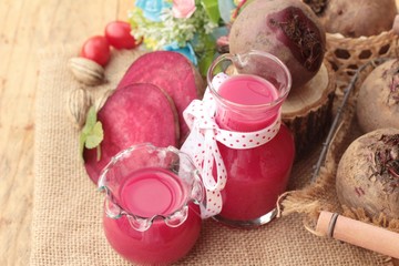 Beetroot juice and fresh beetroot is delicious.