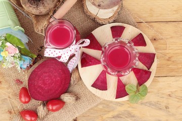 Beetroot juice and fresh beetroot is delicious.