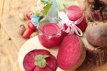 Beetroot juice and fresh beetroot is delicious.