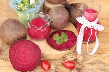 Beetroot juice and fresh beetroot is delicious.